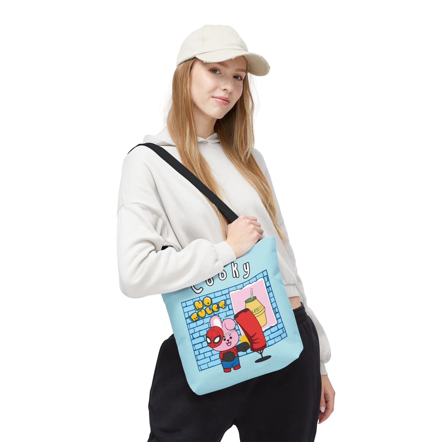 BT21 Cooky Blue Tote Bag Single Design