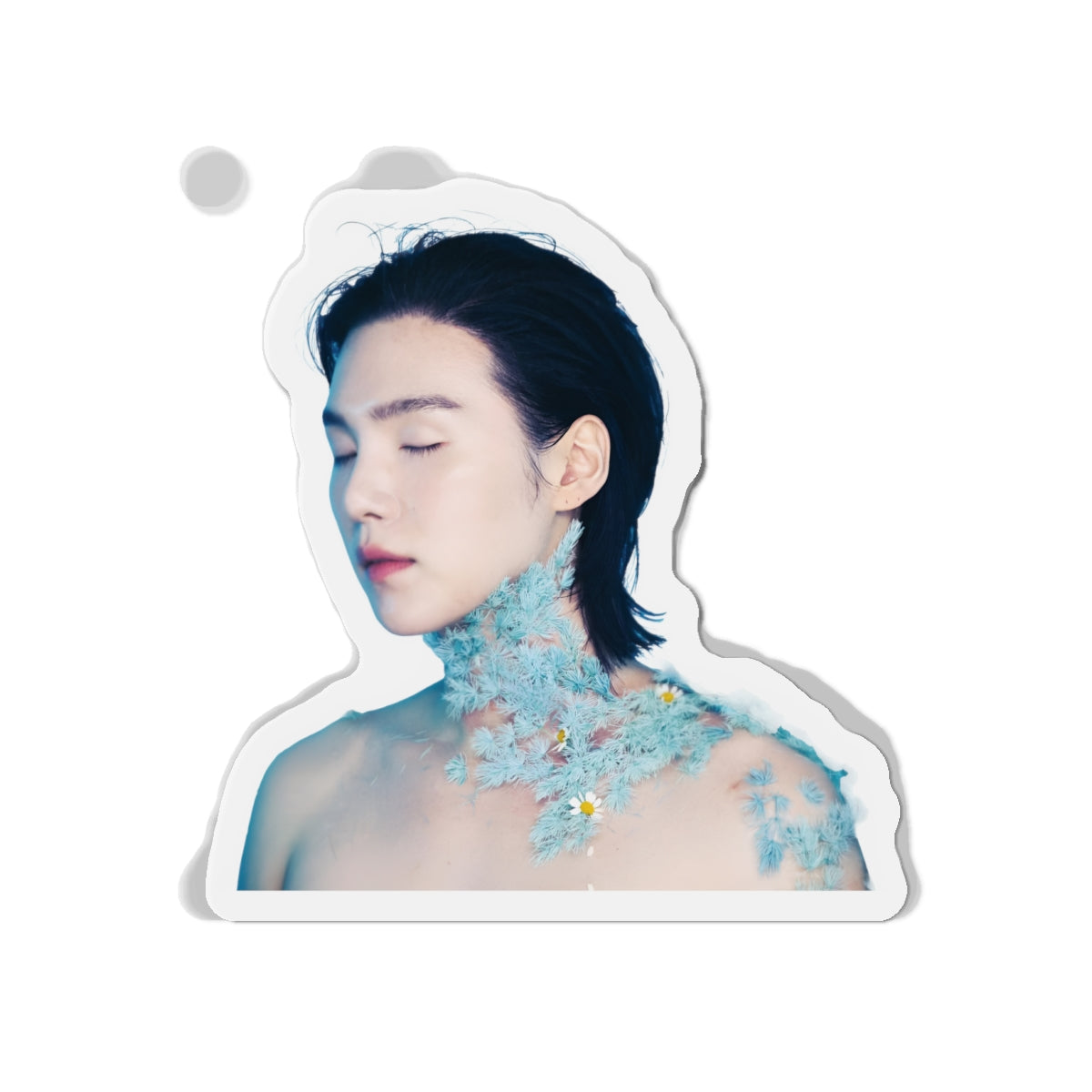 Yoongi Covered in Flowers August D D-Day Album Magnet