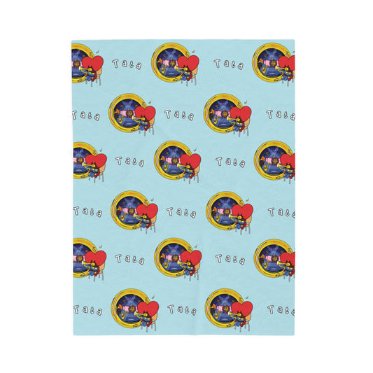 Blue Tata Blanket - BT21 Pattern Design
