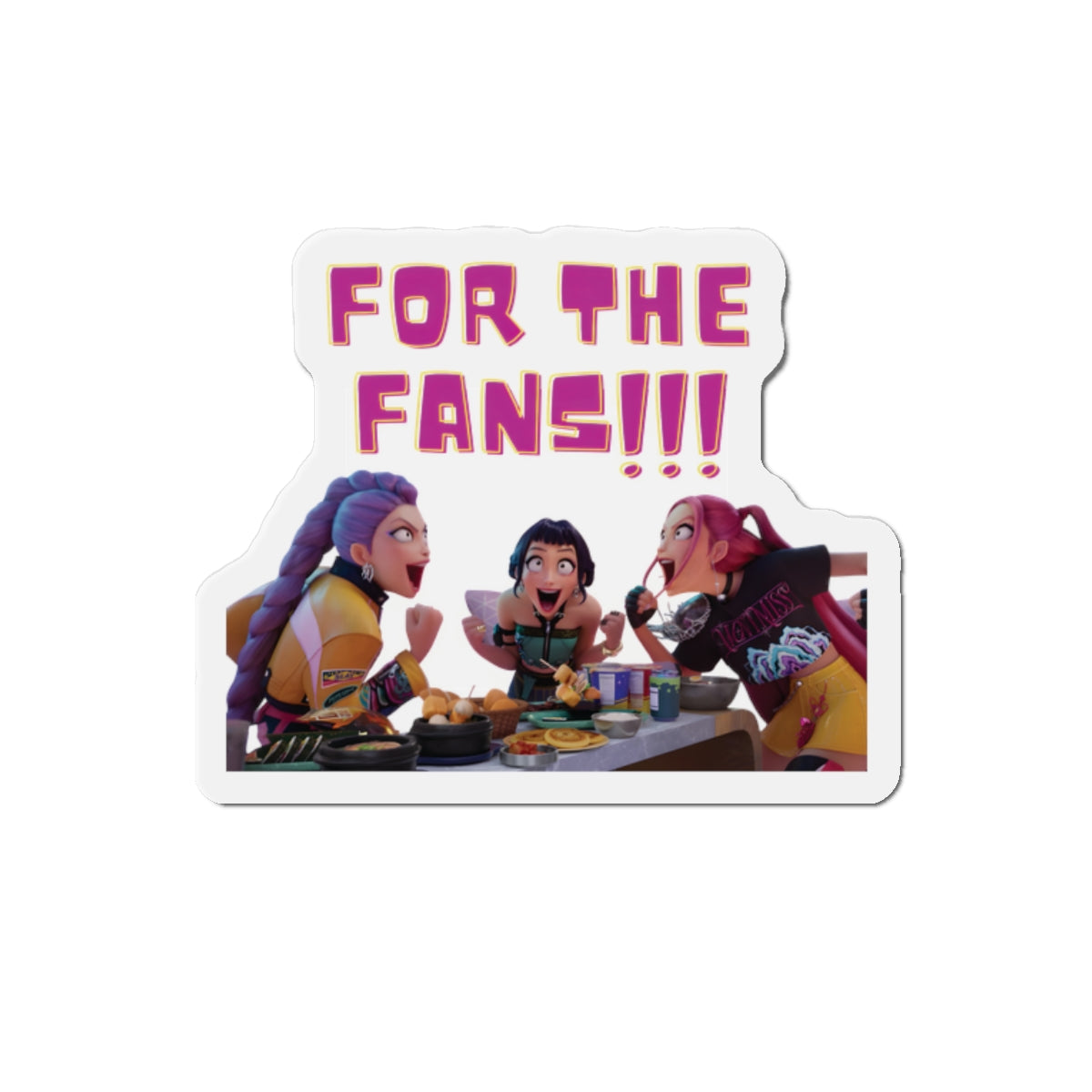 Kpop Demon Hunters Huntrix Rumi Mira Zoey For The Fans Magnet