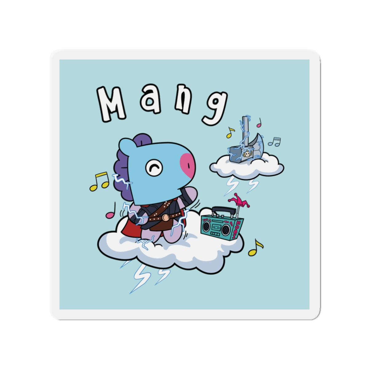 BT21 Mang Blue Magnet