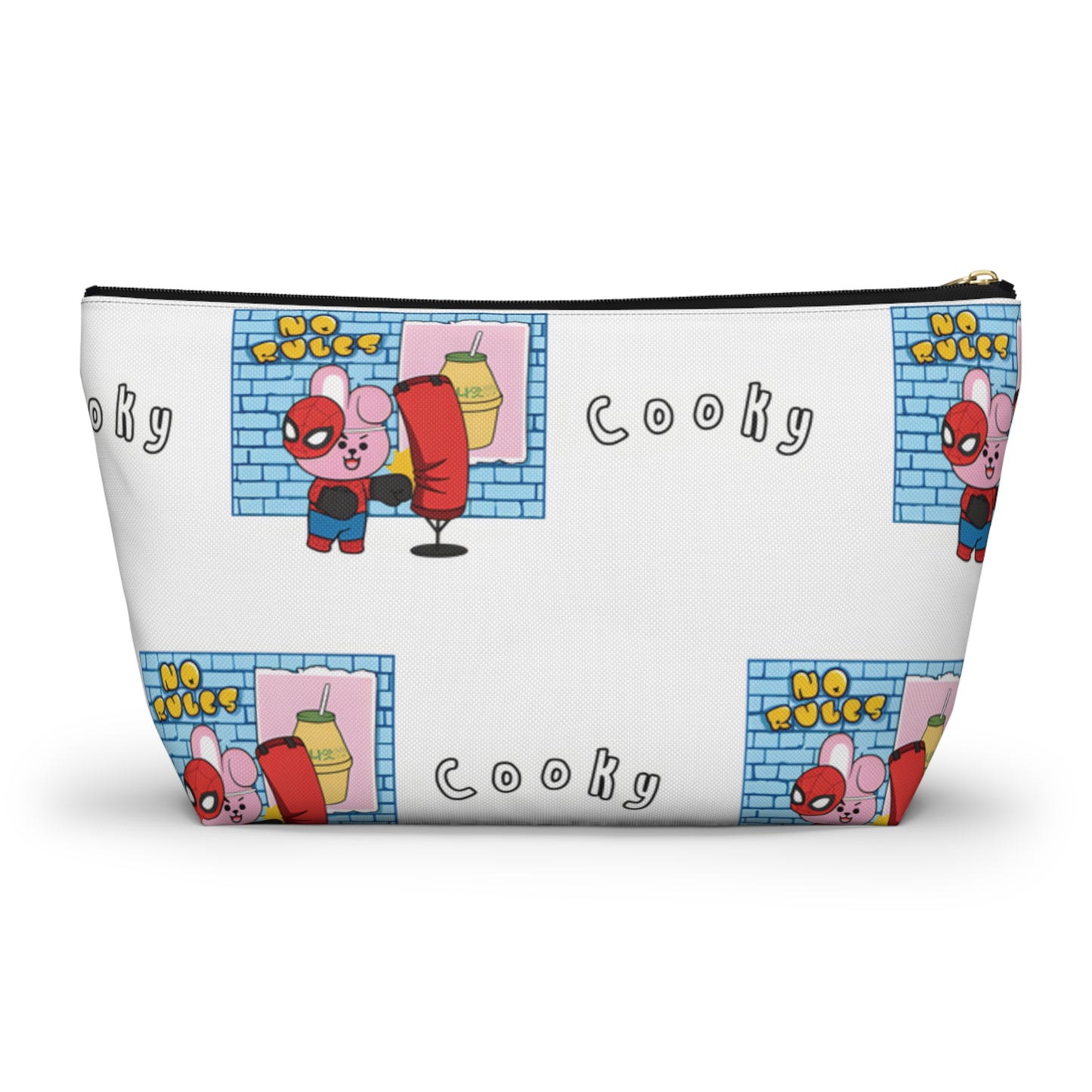 BT21 Cooky White Pattern Travel Bag