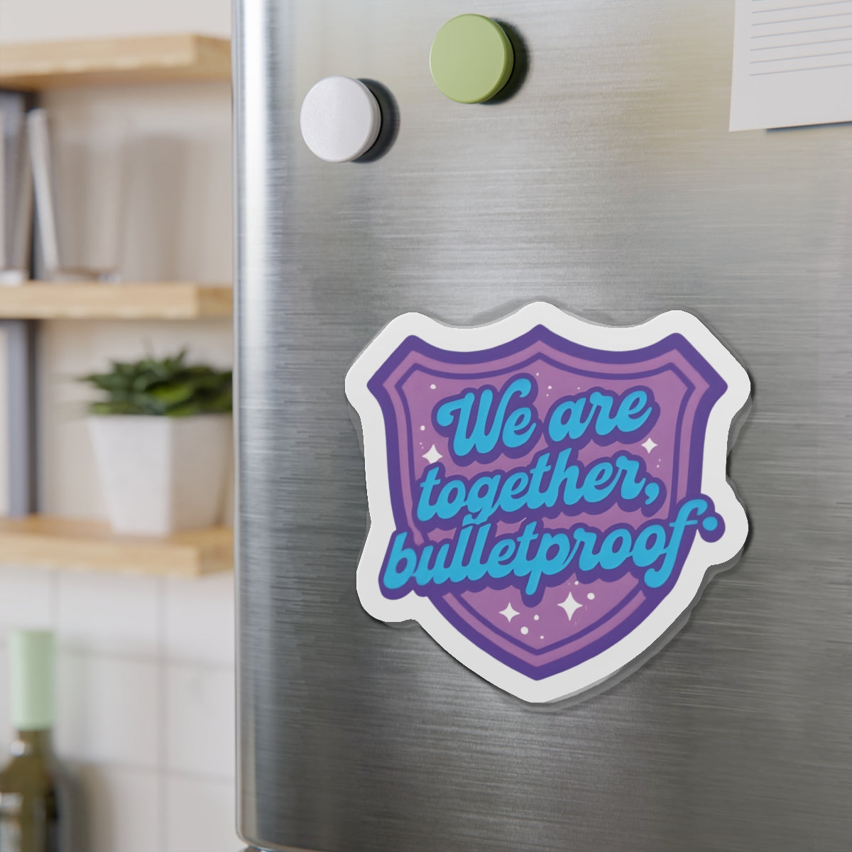 We Are Together Bulletproof Shield Magnet BTS Member Magnet