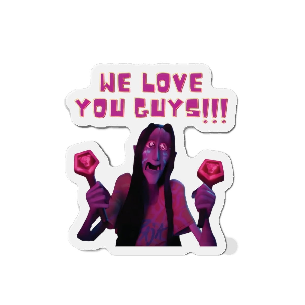 Kpop Demon Hunters Demon Saja Boys Fan We Love You Guys Magnet