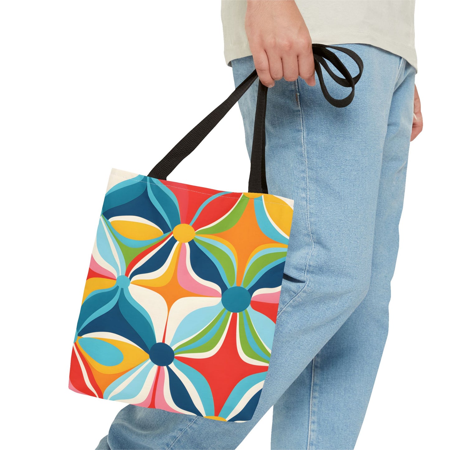 Retro Pattern Tote Bag Design 3