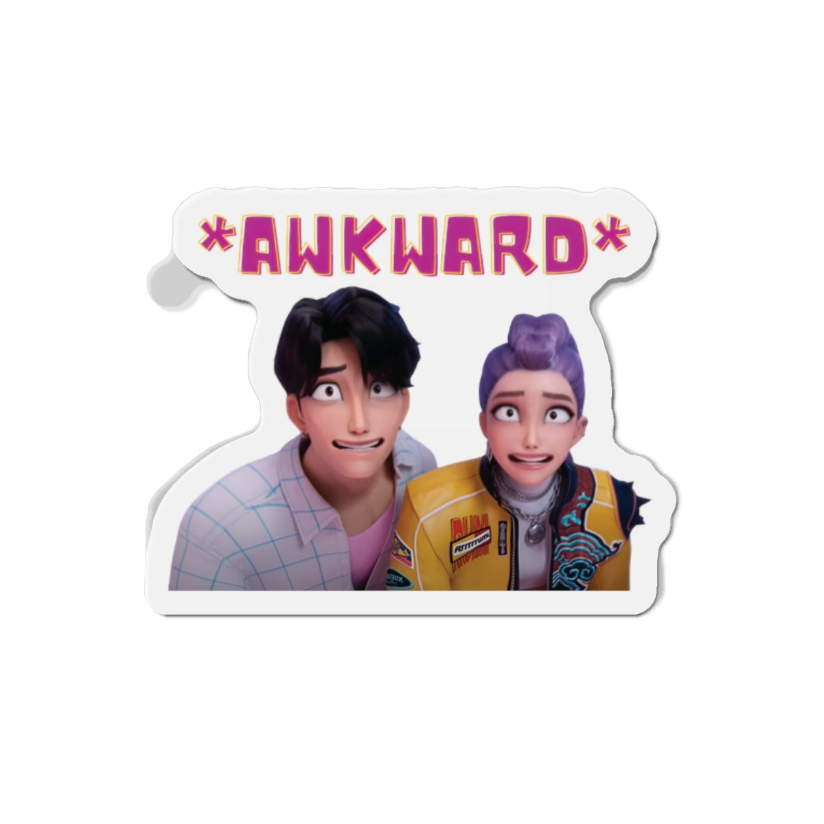 Kpop Demon Hunters Rumi and Jinu Rujinu Fan Signing Awkward Moment Magnet