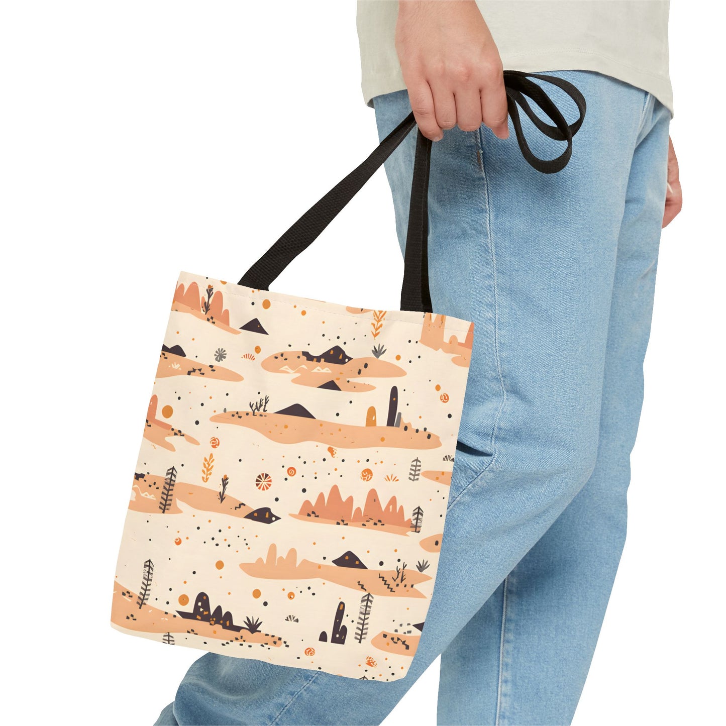 Desert Pattern Tote Bag Design 1