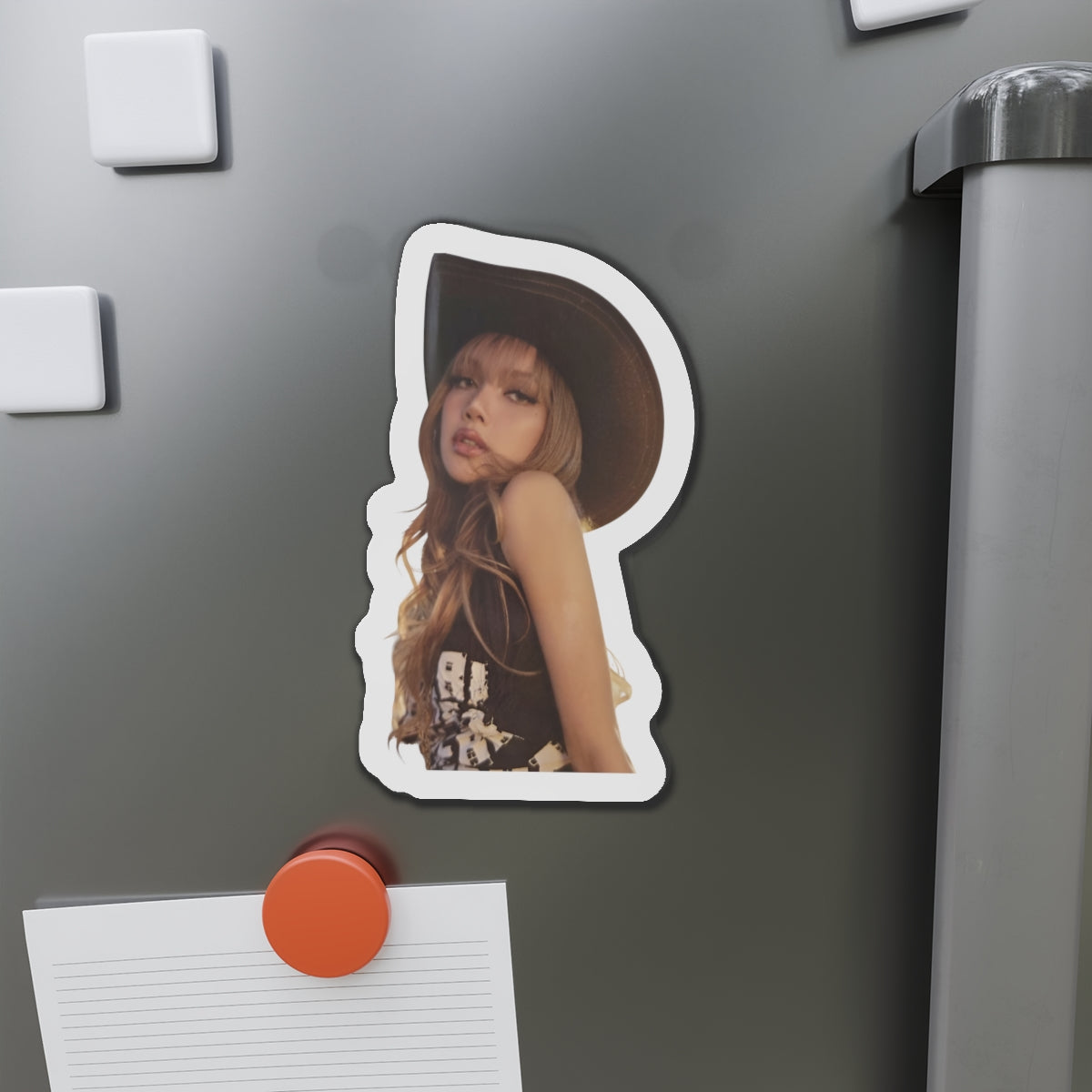 Lalisa Manoban Blackppink Gift for Lisa Fans Lillies Magnet Design 6