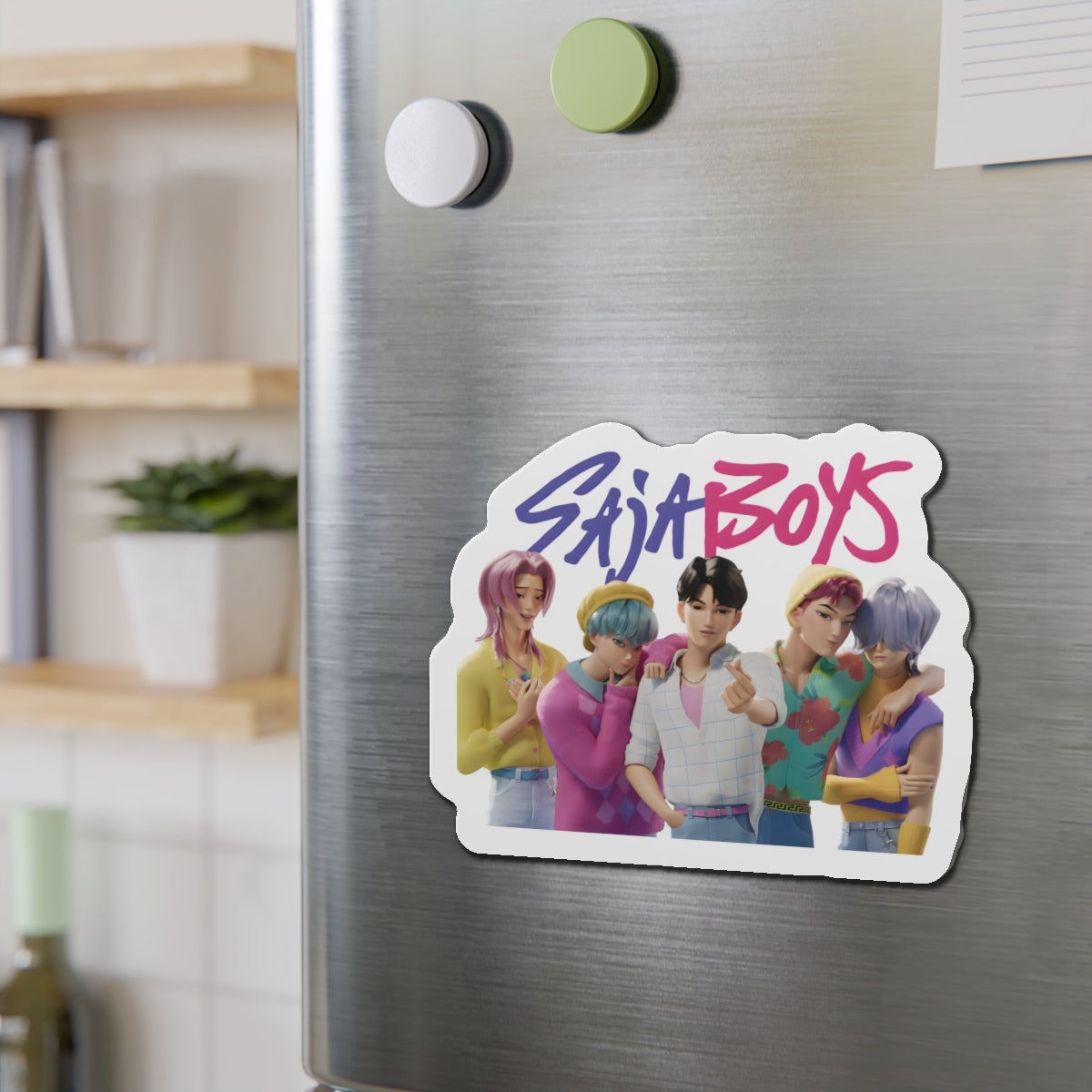 Kpop Demon Hunters Saja Boys Poster Magnet