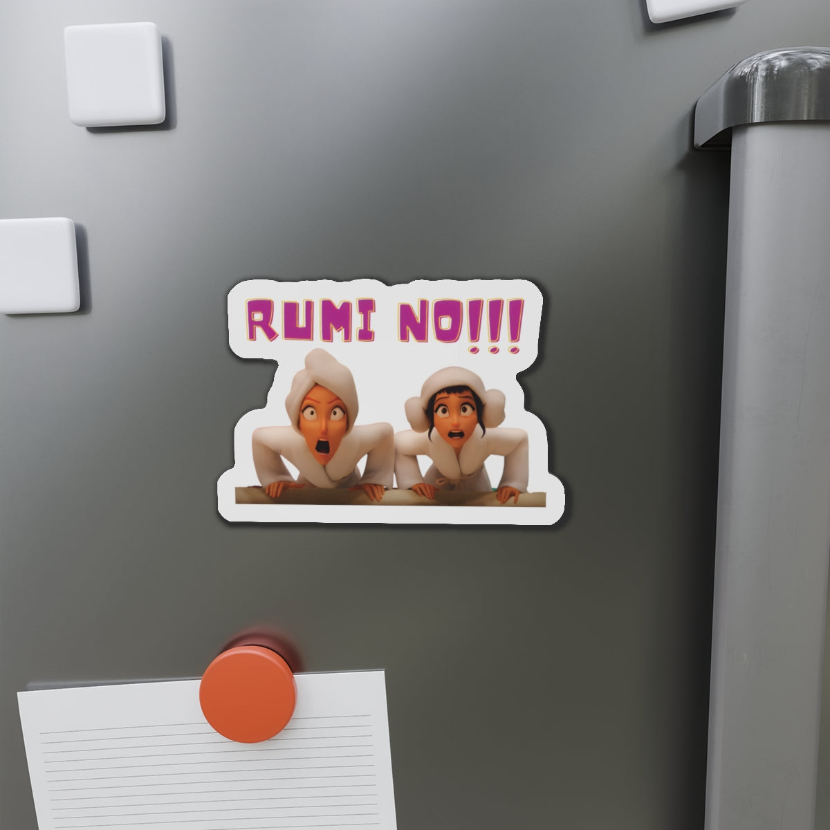 Kpop Demon Hunters Huntrix Mira And Zoey Couch No More Relaxy Time Magnet