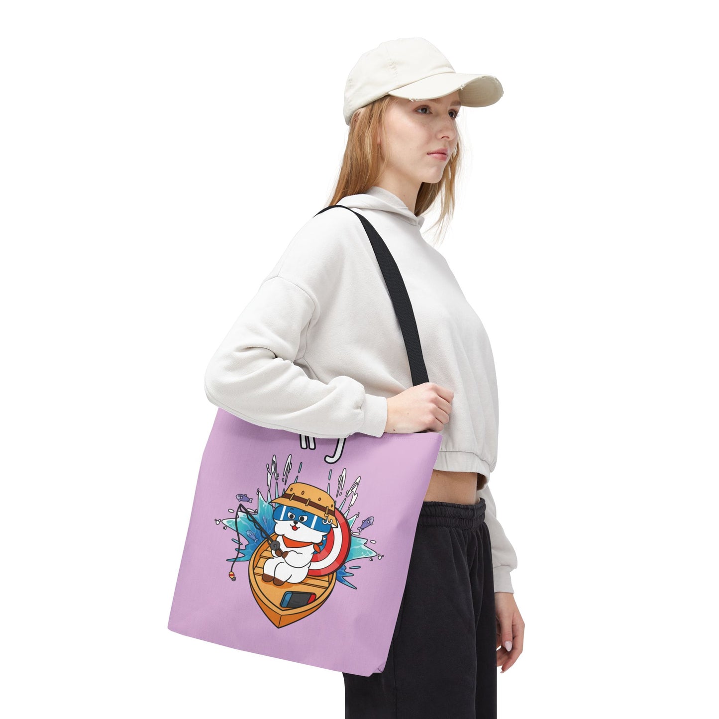 BT21 RJ Purple Tote Bag Single Design