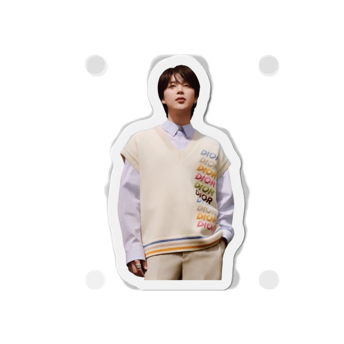 BTS Park Jimin Dior Photoshoot Wearing a Sweater Magnet