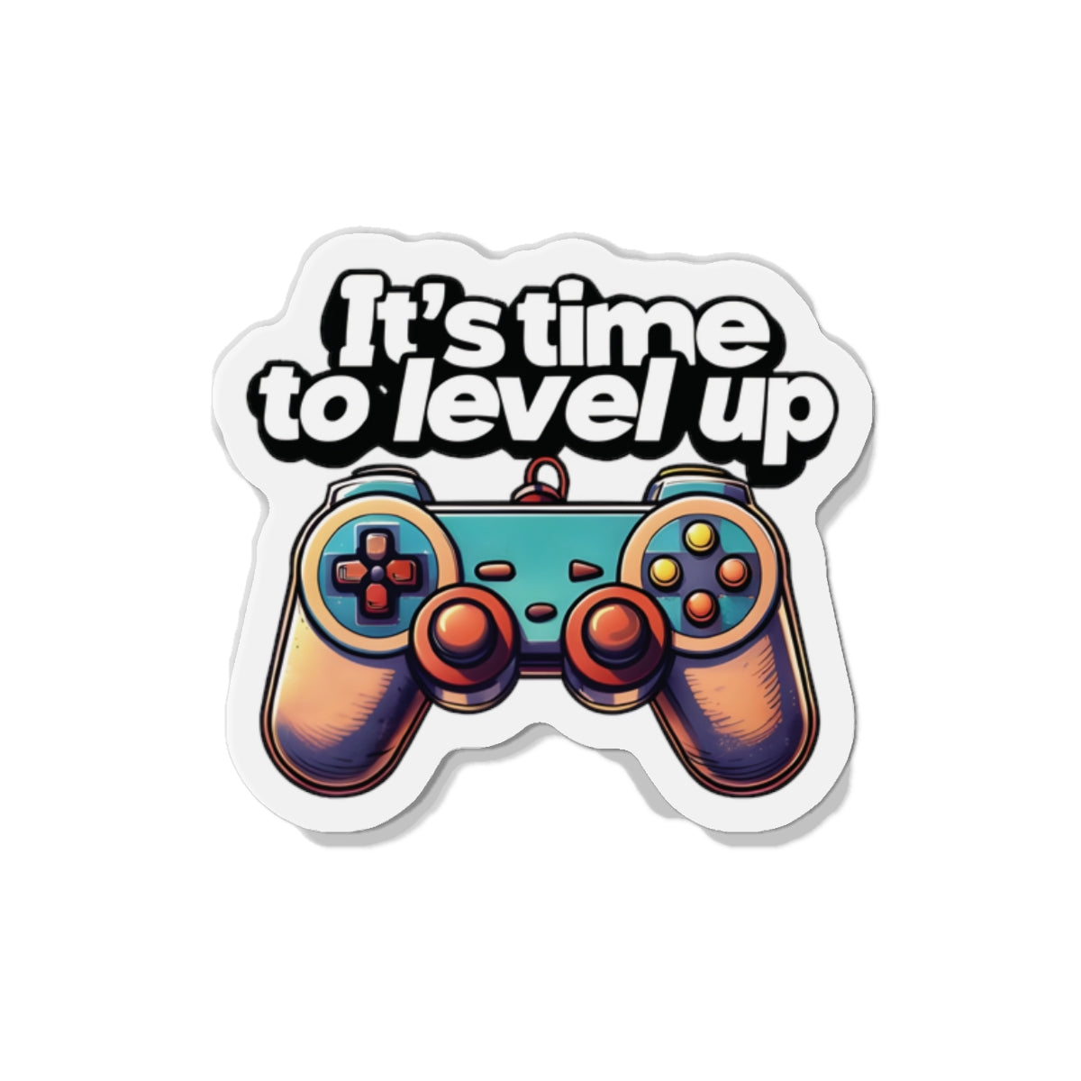 It's Time to Level Up Magnet - Motivational