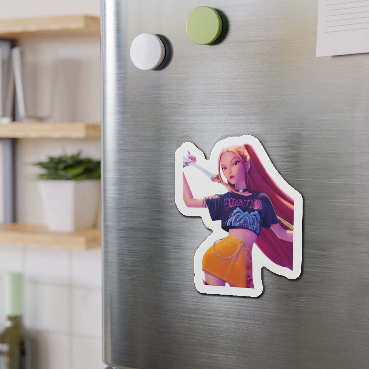 Kpop Demon Hunters Huntrix Mira Posing Portrait Magnet