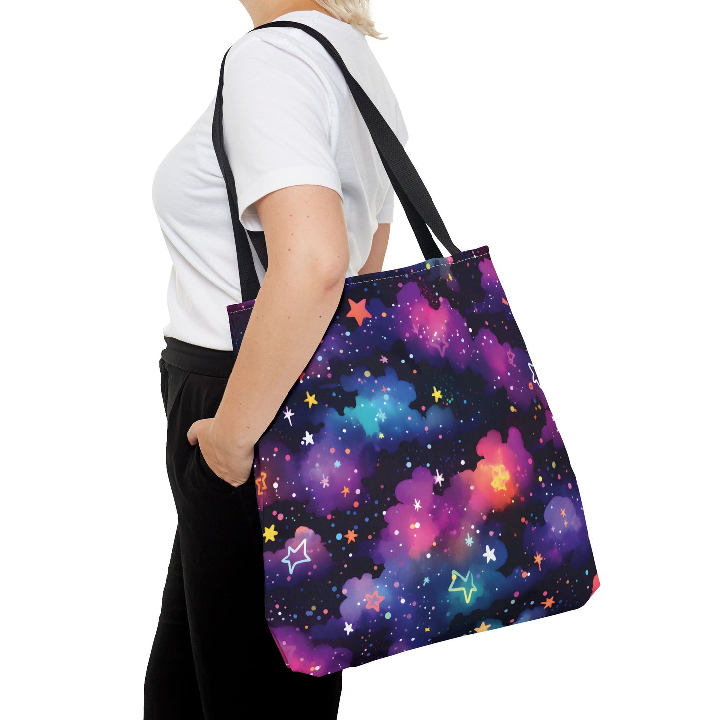 Colorful Space Pattern Tote Bag Design 1