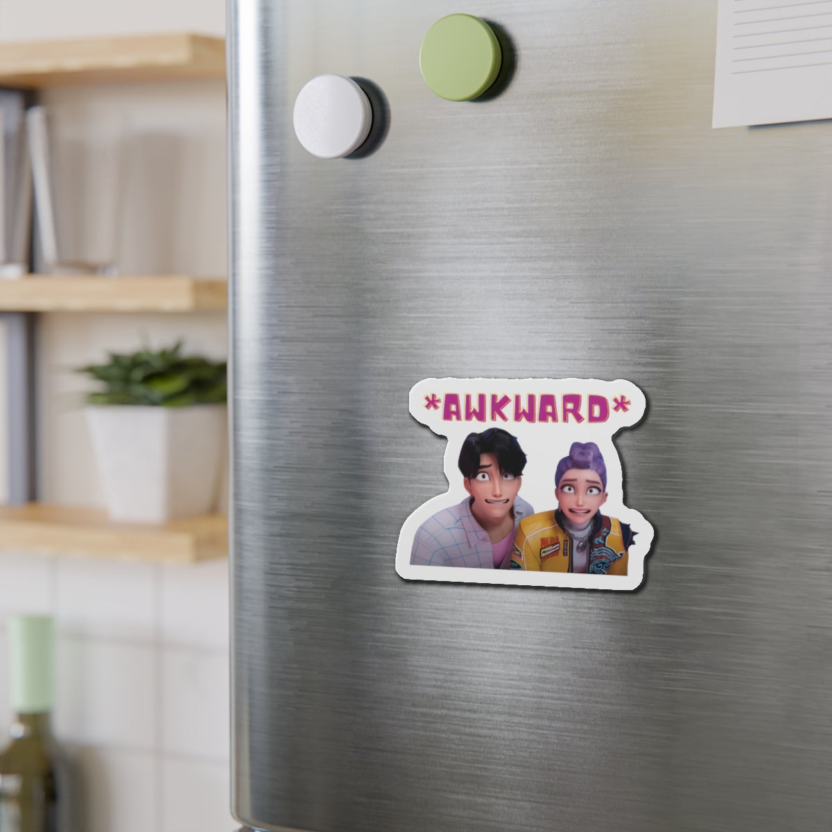 Kpop Demon Hunters Rumi and Jinu Rujinu Fan Signing Awkward Moment Magnet