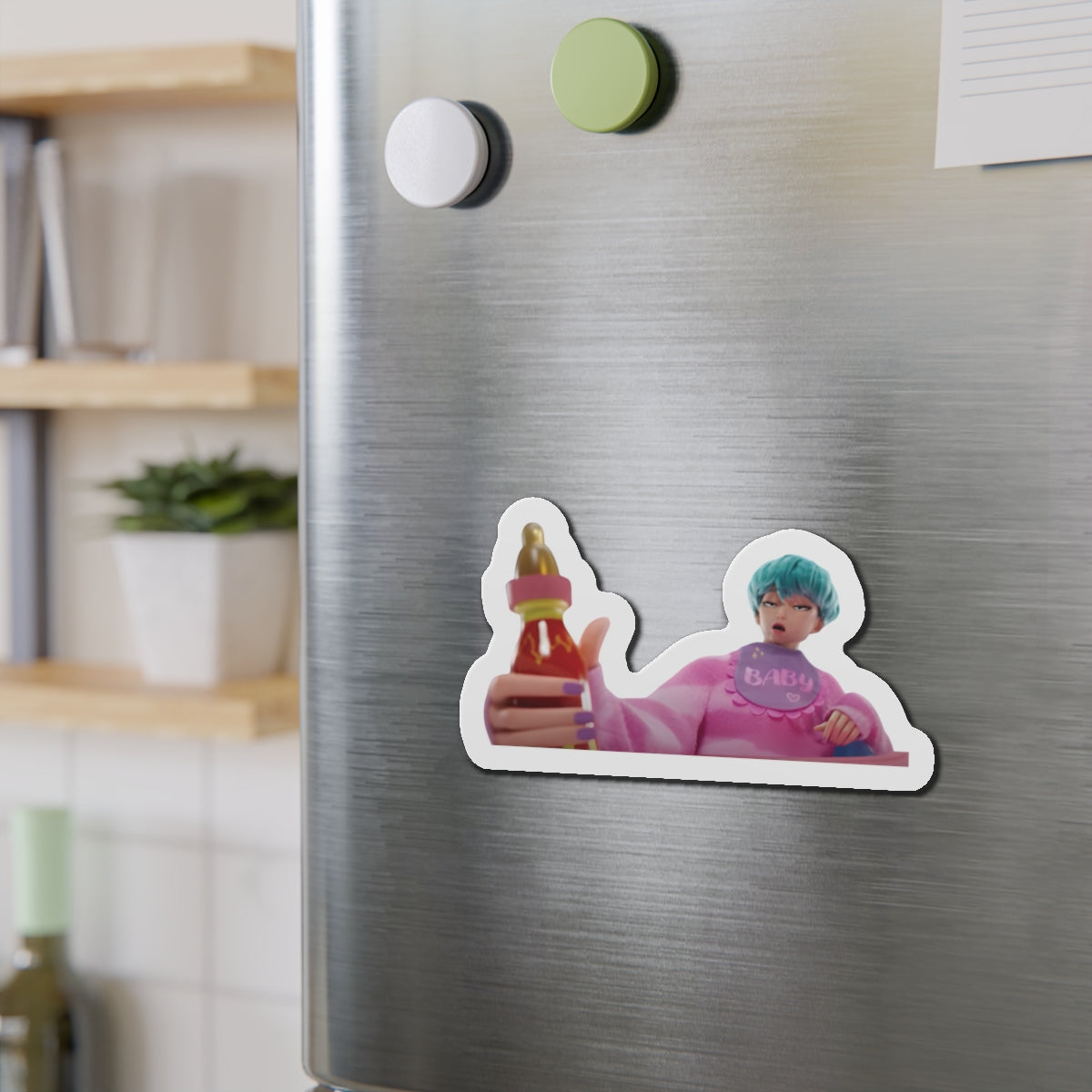 Kpop Demon Hunters Saja Boys Baby Hot Sauce Challenge Magnet