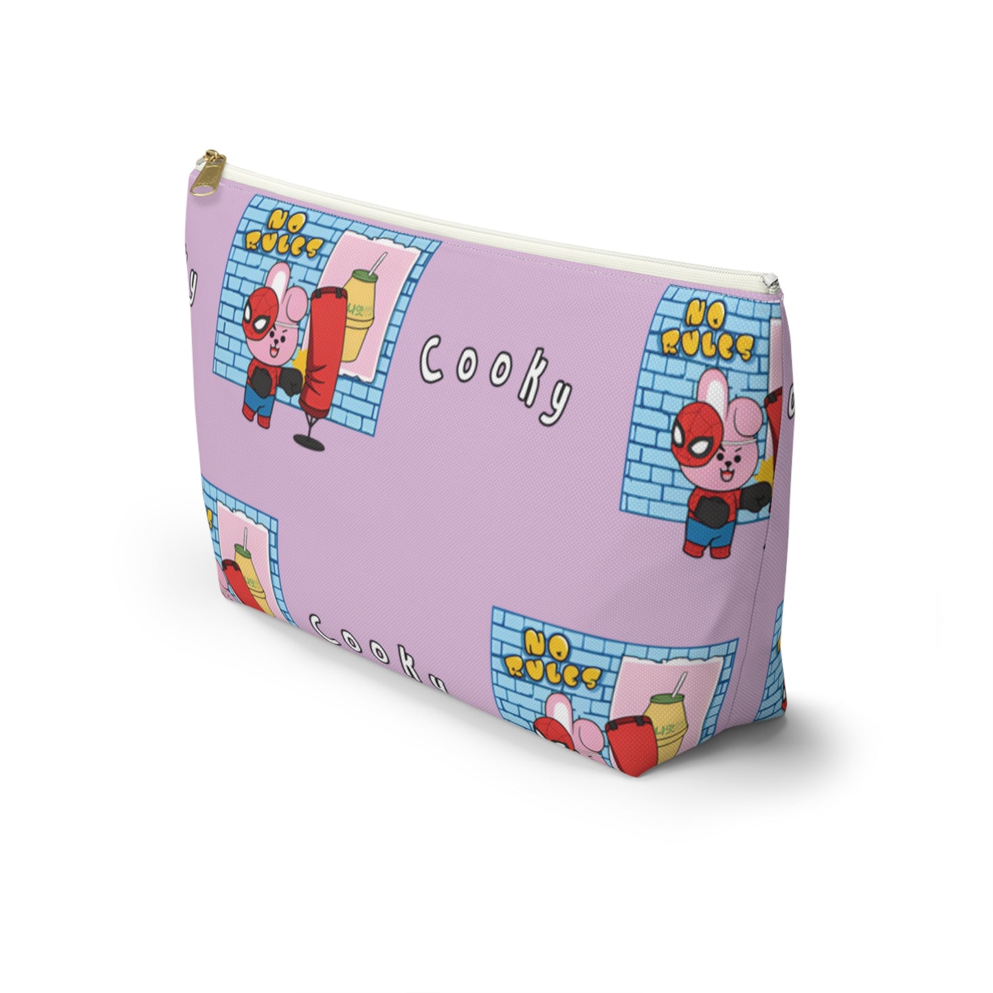 BT21 Cooky Purple Pattern Travel Bag
