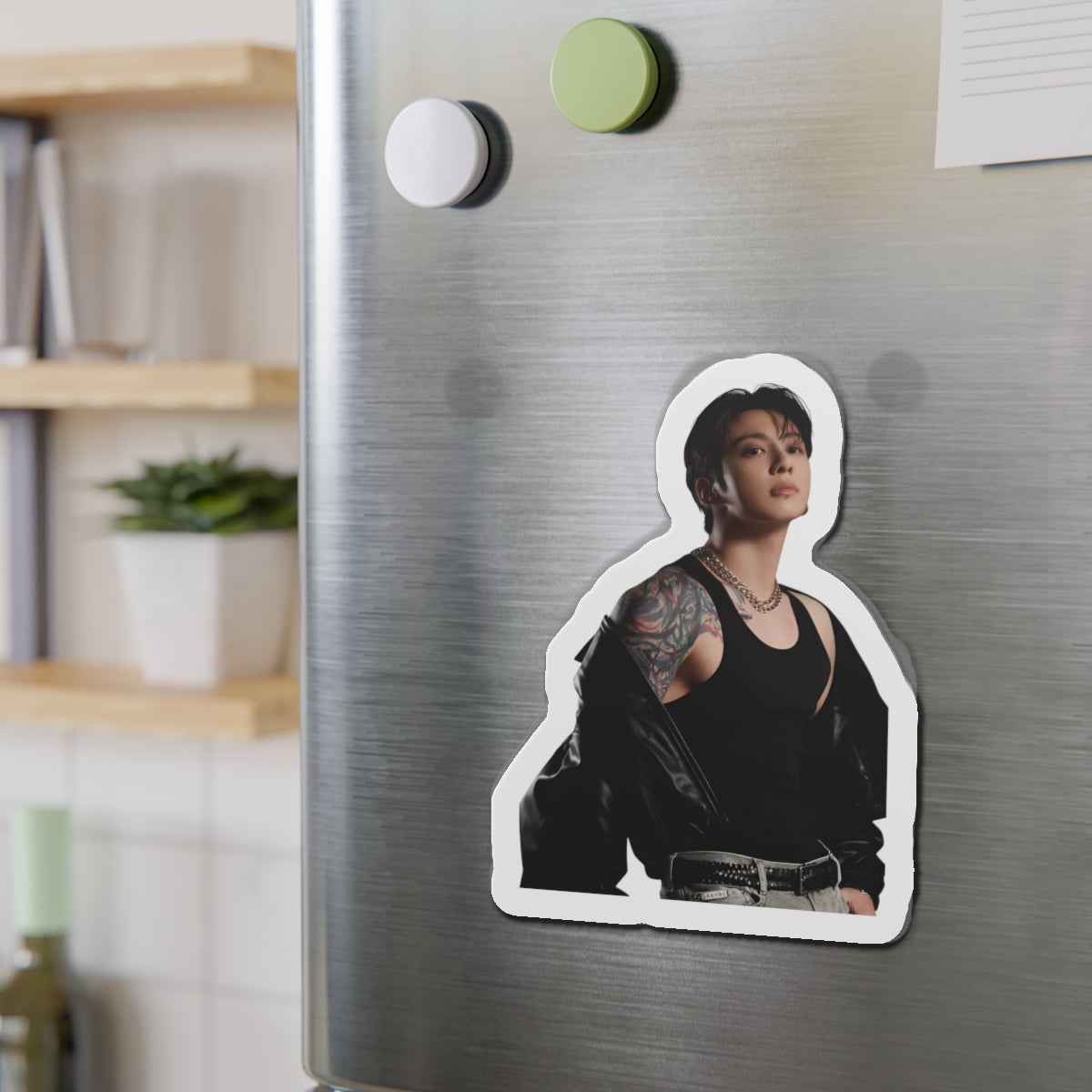 Jeon Jungkook Showing Off Tatoos Calvin Klein Photoshoot Magnet