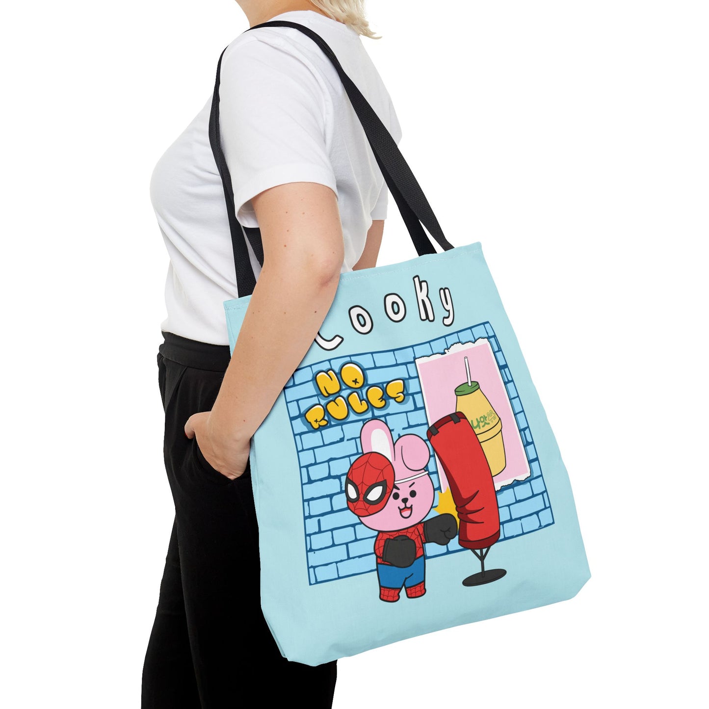 BT21 Cooky Blue Tote Bag Single Design