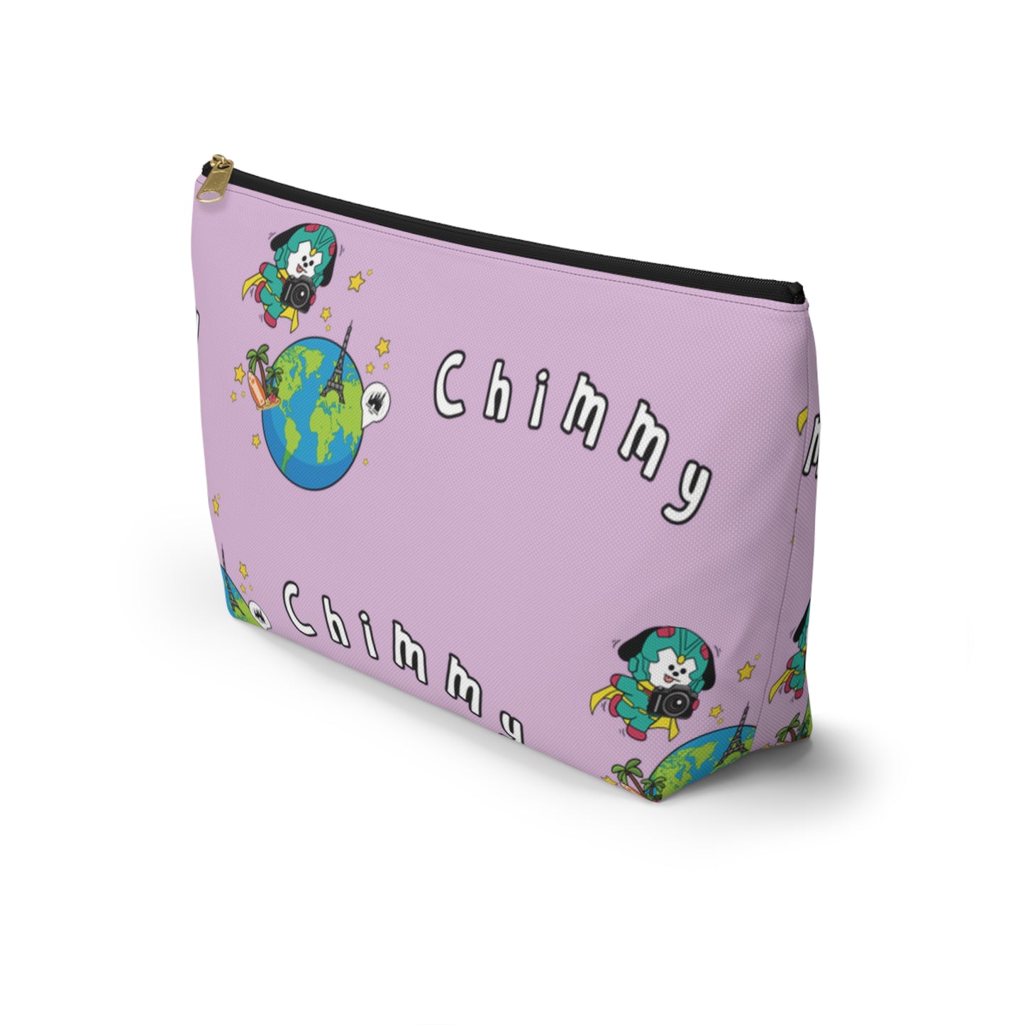 BT21 Chimmy Purple Pattern Travel Bag