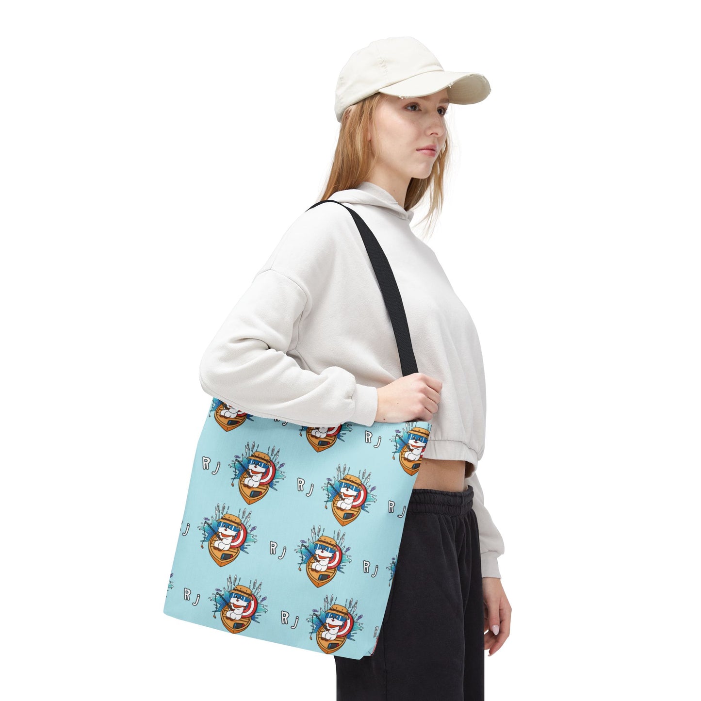BT21 RJ Blue Tote Bag Pattern Design