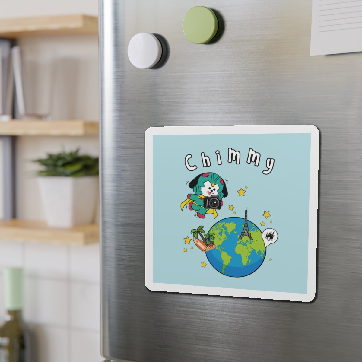 BT21 Chimmy Blue Car Magnet