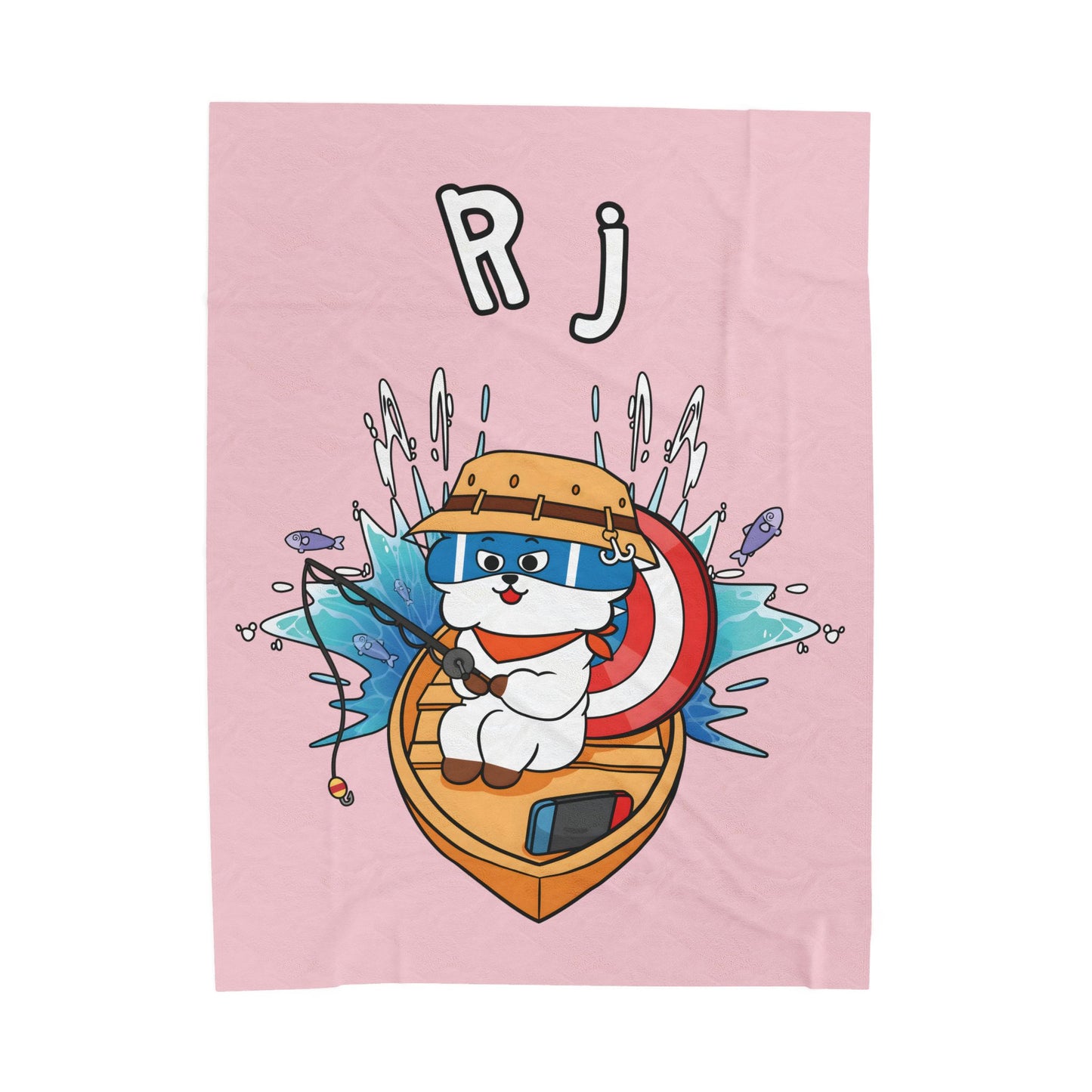 Pink RJ Blanket - BT21 Single Design