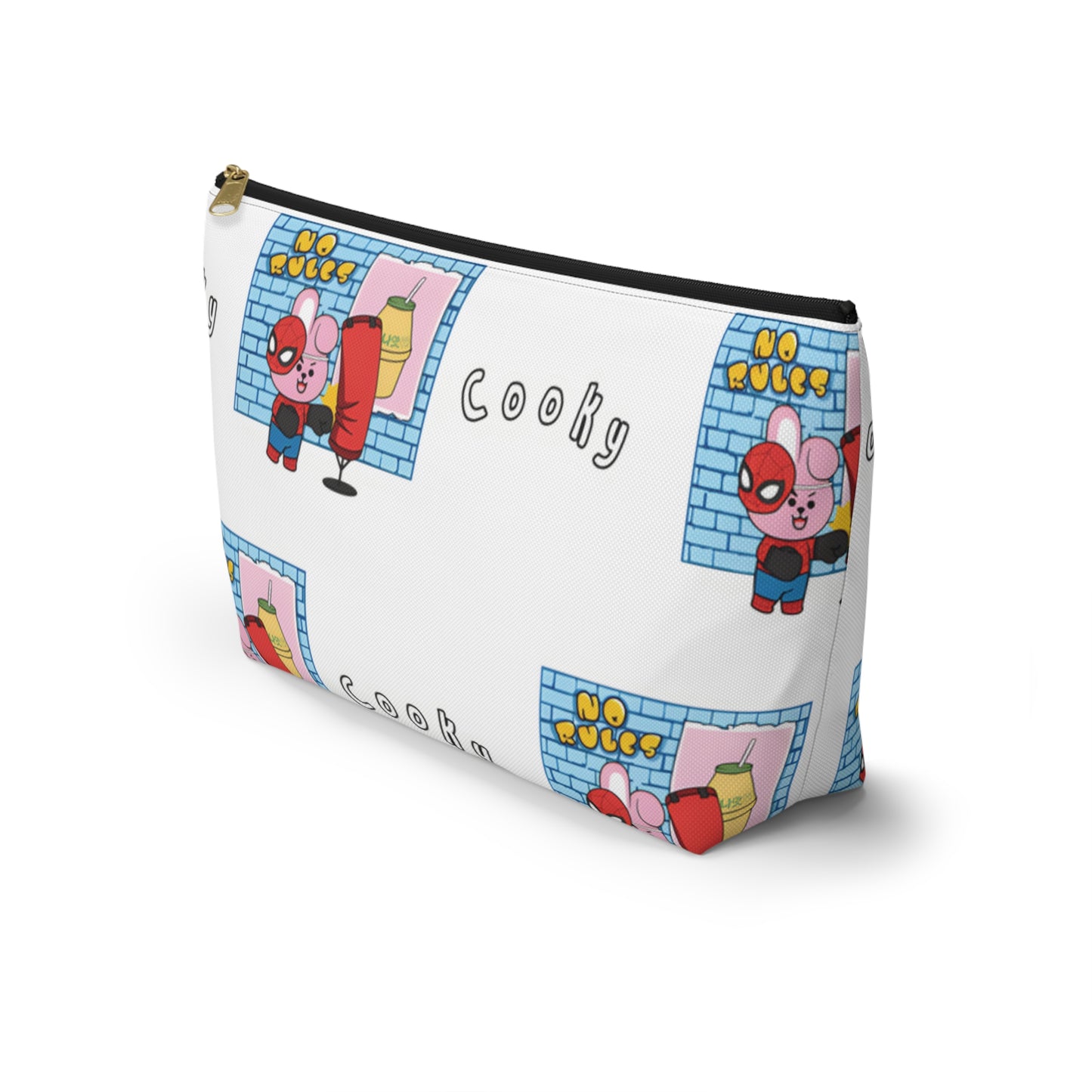 BT21 Cooky White Pattern Travel Bag