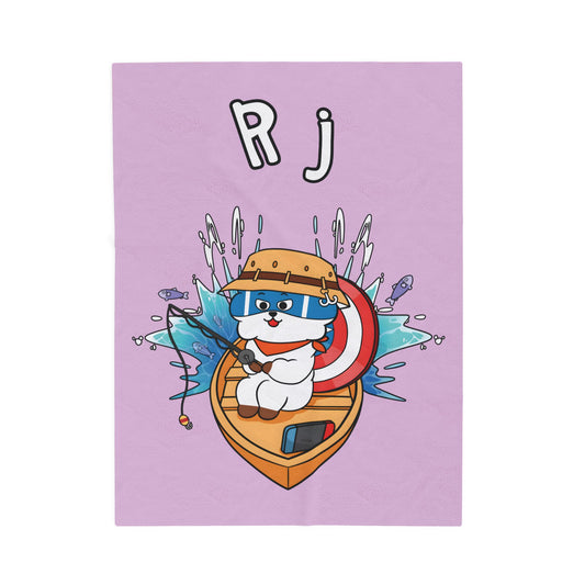 Purple RJ Blanket - BT21 Single Design