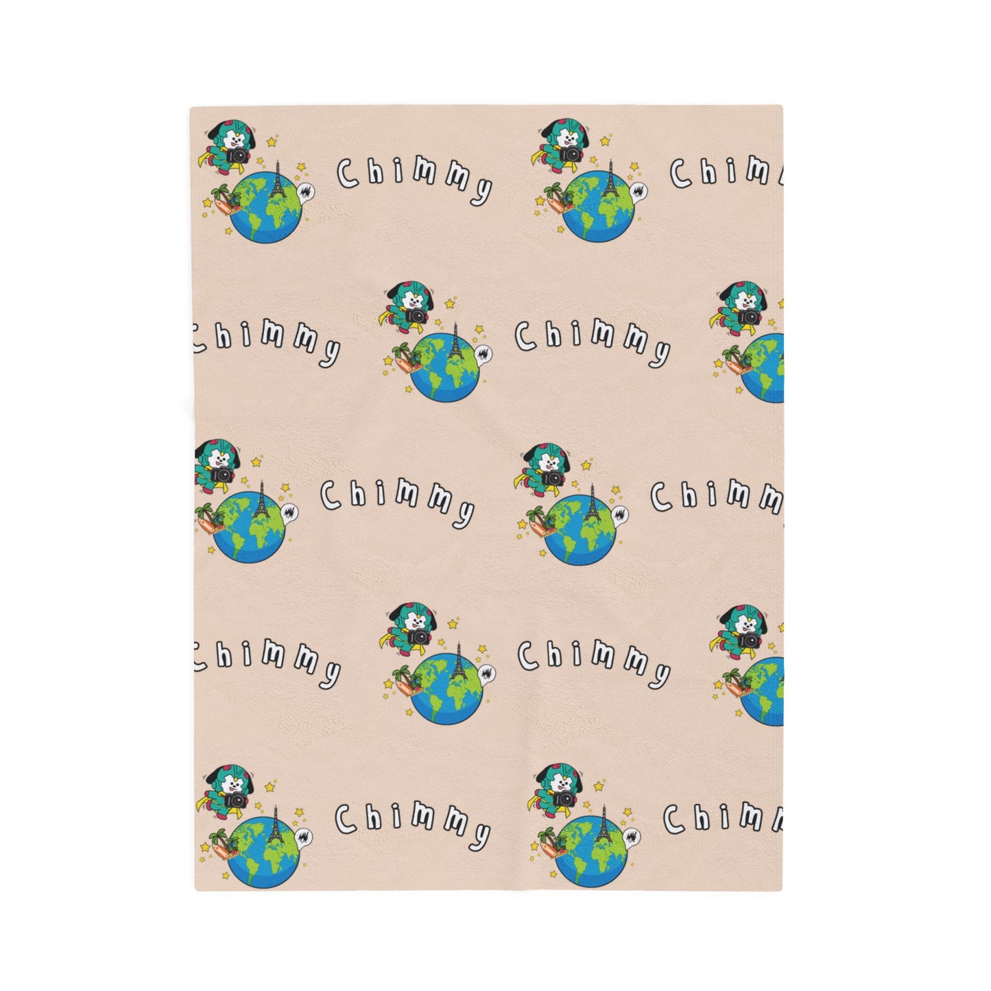Beige Chimmy Blanket - BT21 Pattern Design