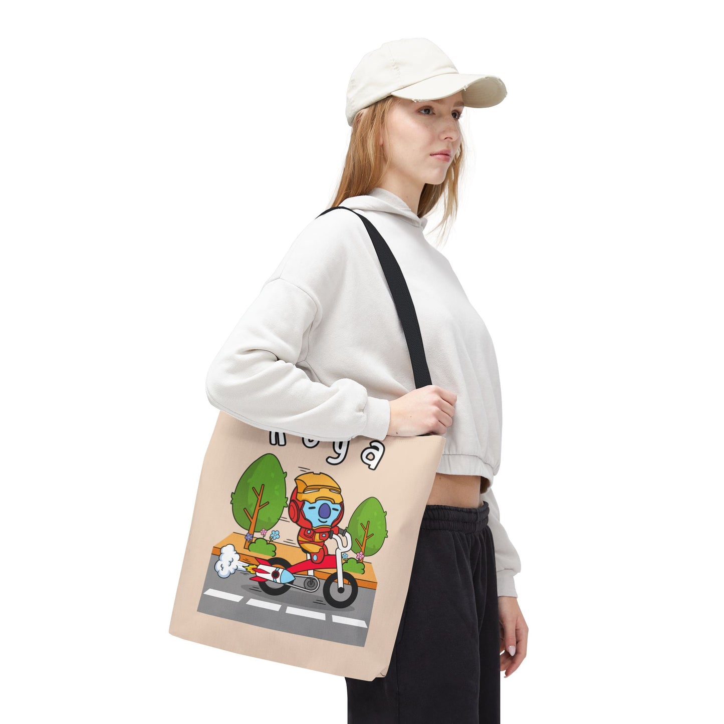 BT21 Koya Beige Tote Bag Single Design