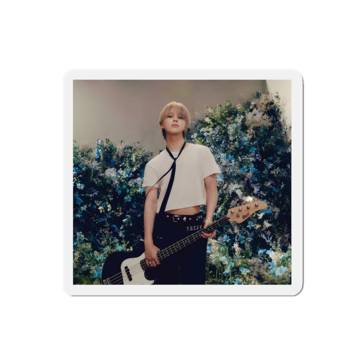 BTS Park Jimin Muse Album Photoshoot Holding a Guitar Magnet