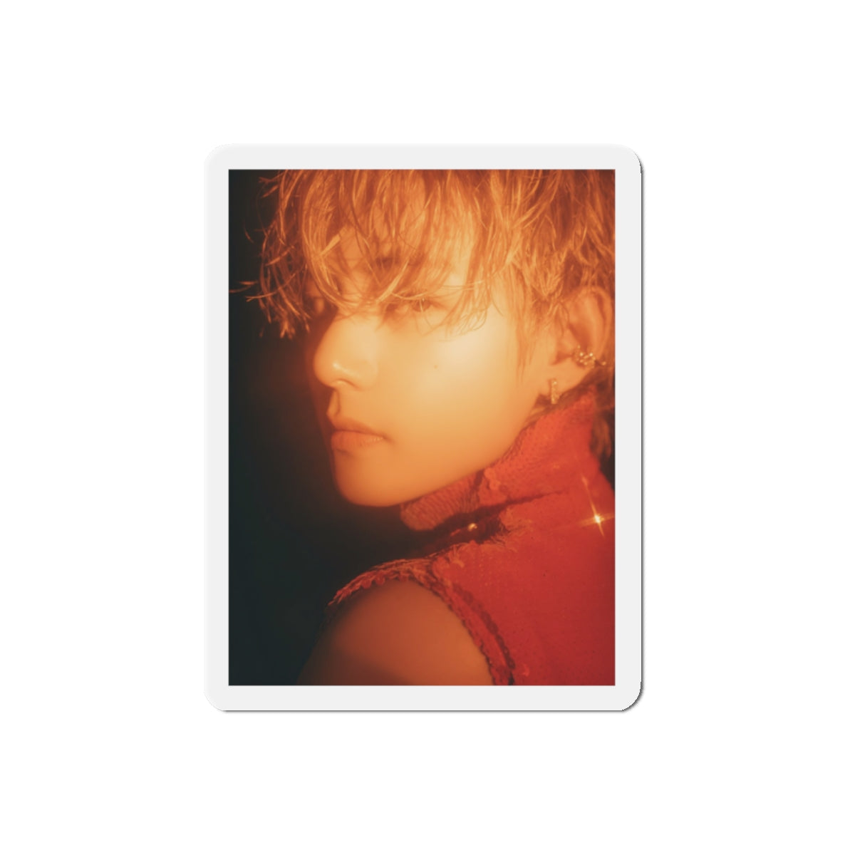 BTS Kim Taehyung Layover Album Photoshoot Red Outfit Magnet