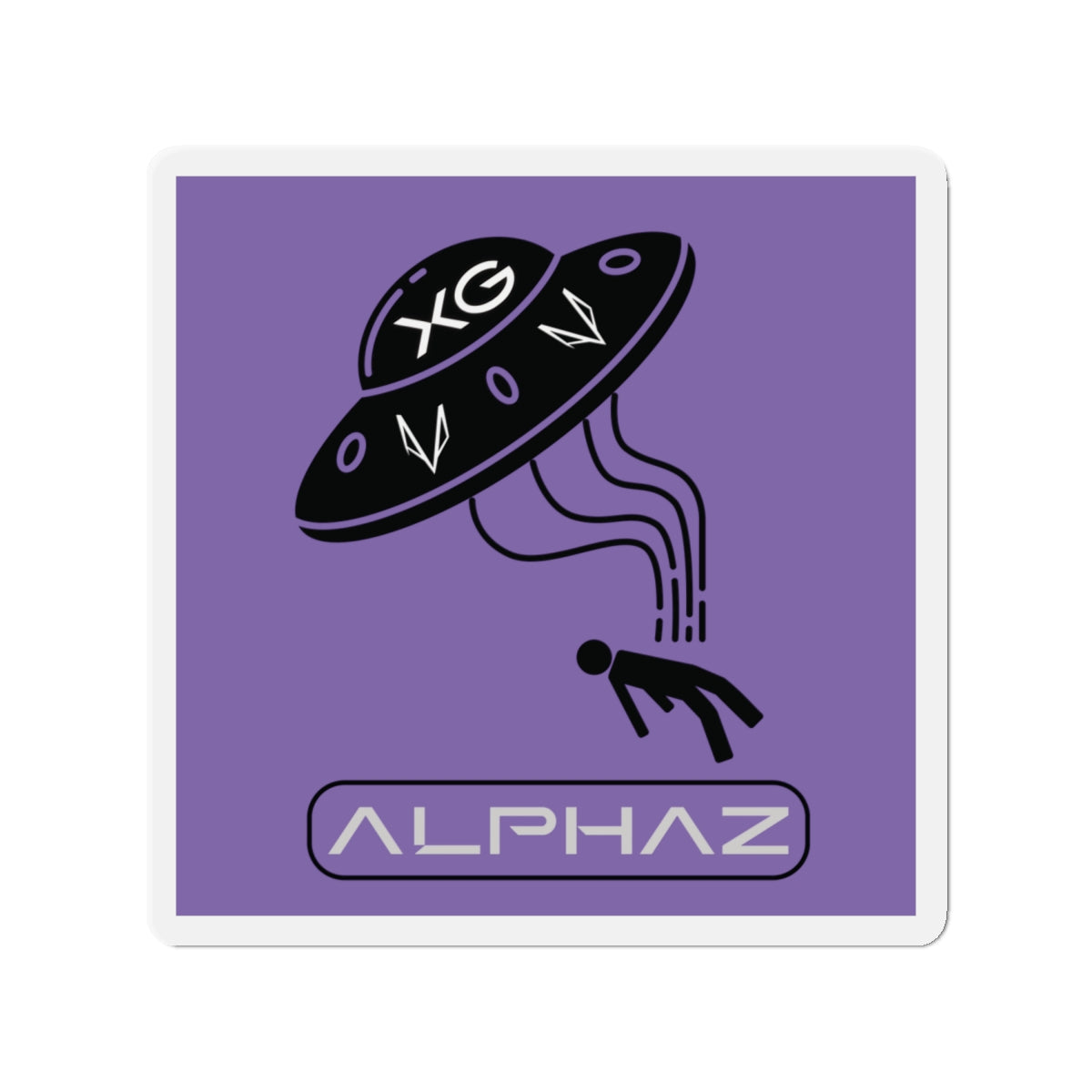 Purple XG Harvey Spaceship Magnet