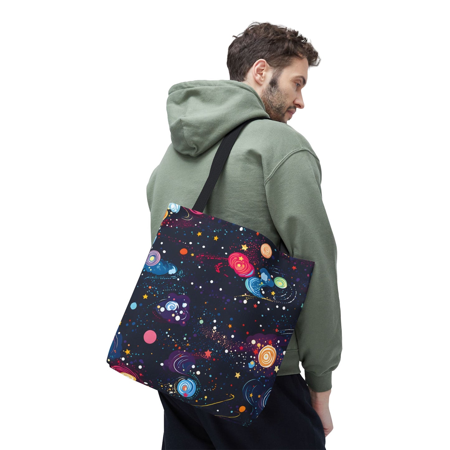 Colorful Space Pattern Tote Bag Design 4