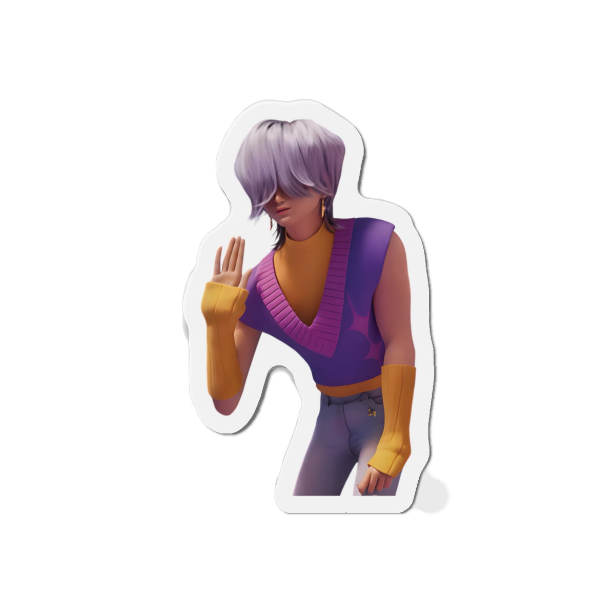 Kpop Demon Hunters Saja Boys Mystery Saja Waving Magnet