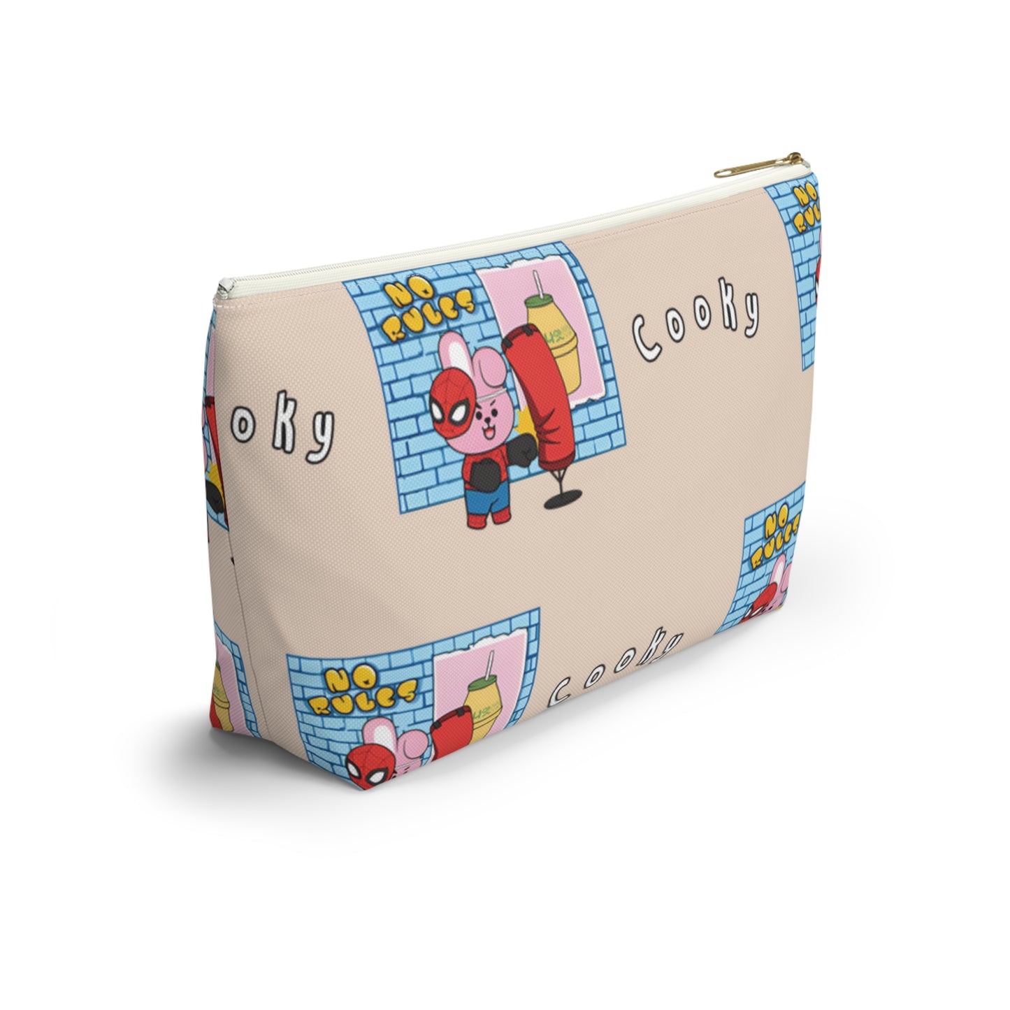 BT21 Cooky Beige Pattern Travel Bag