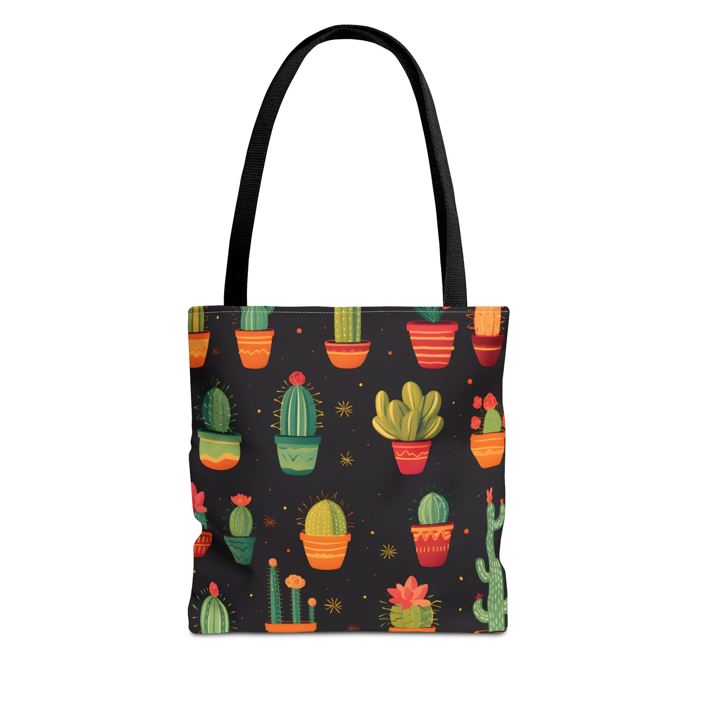 Cactus Pattern Tote Bag Design 1