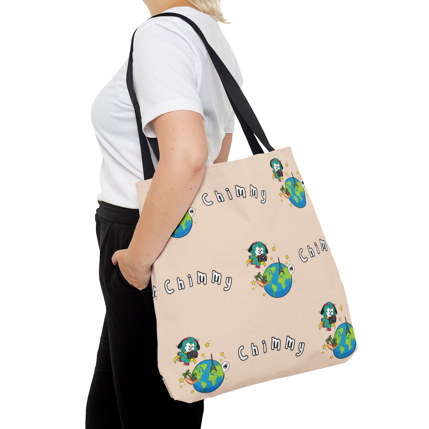 BT21 Chimmy Beige Tote Bag Pattern Design
