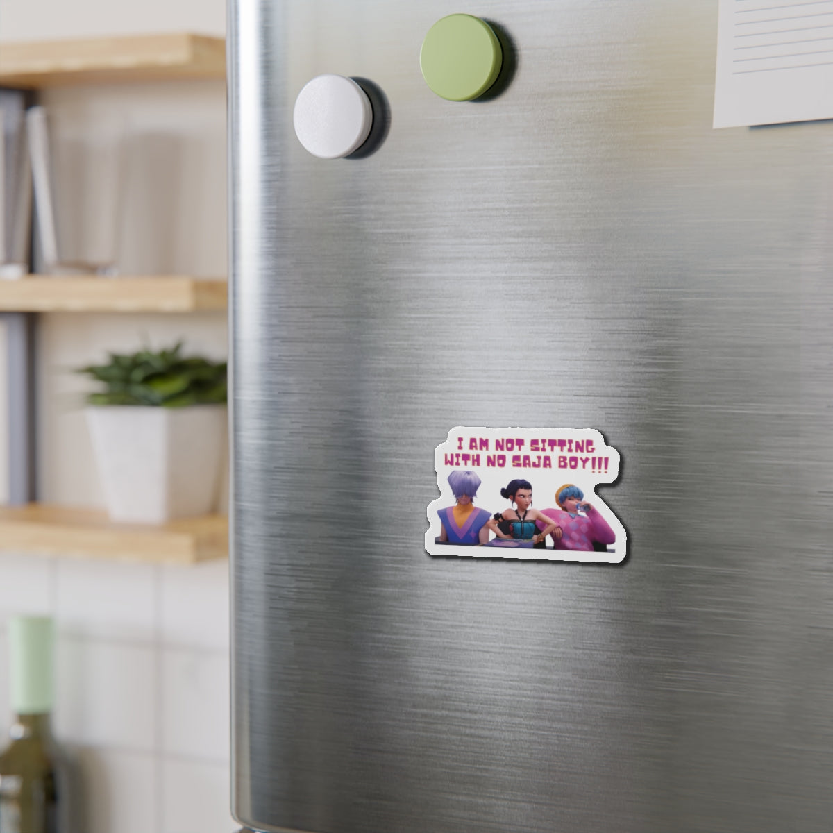 Kpop Demon Hunters Huntrix Zoey Saja Boys Mystery and Baby Zoeystery Fan Signing Magnet