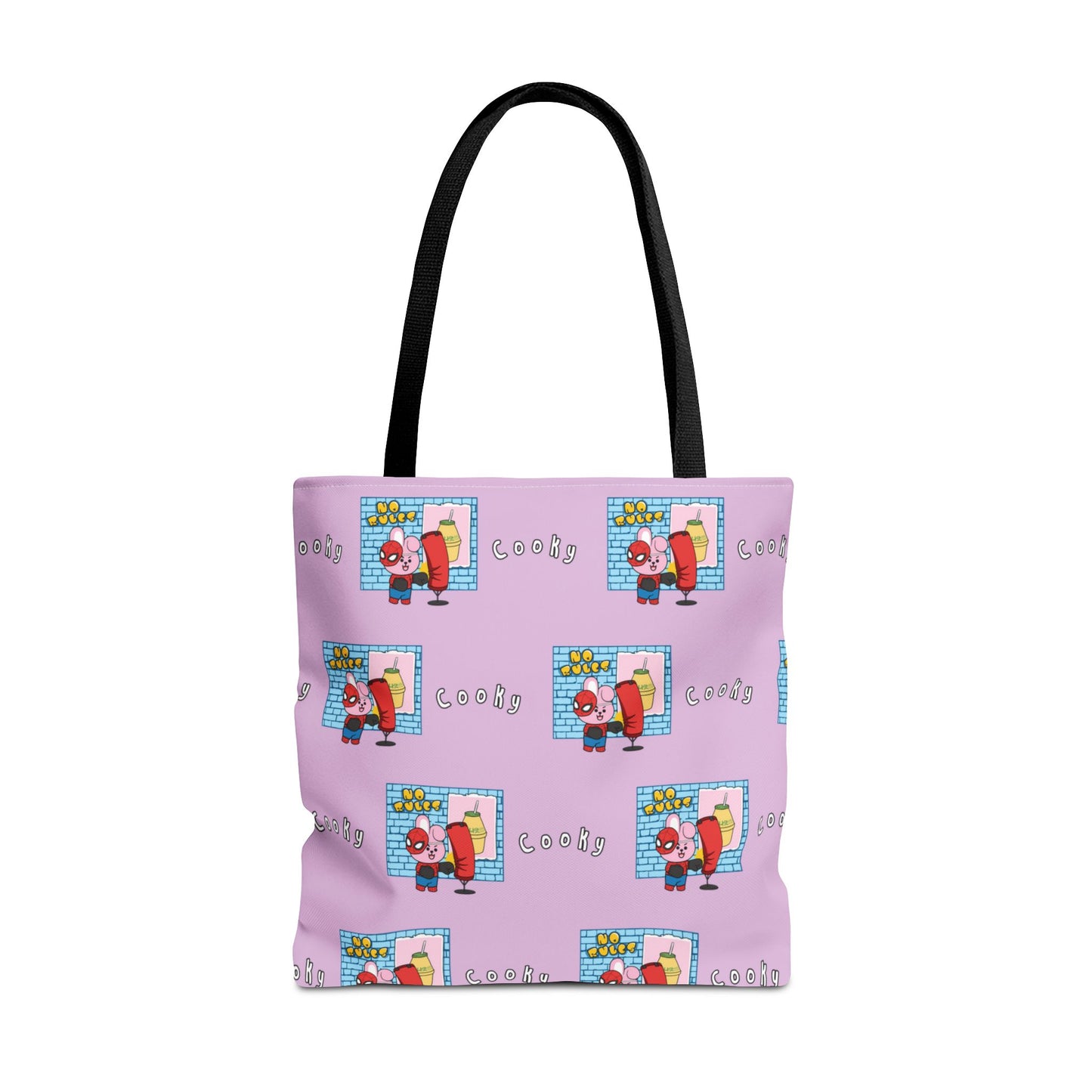 BT21 Cooky Purple Tote Bag Pattern Design