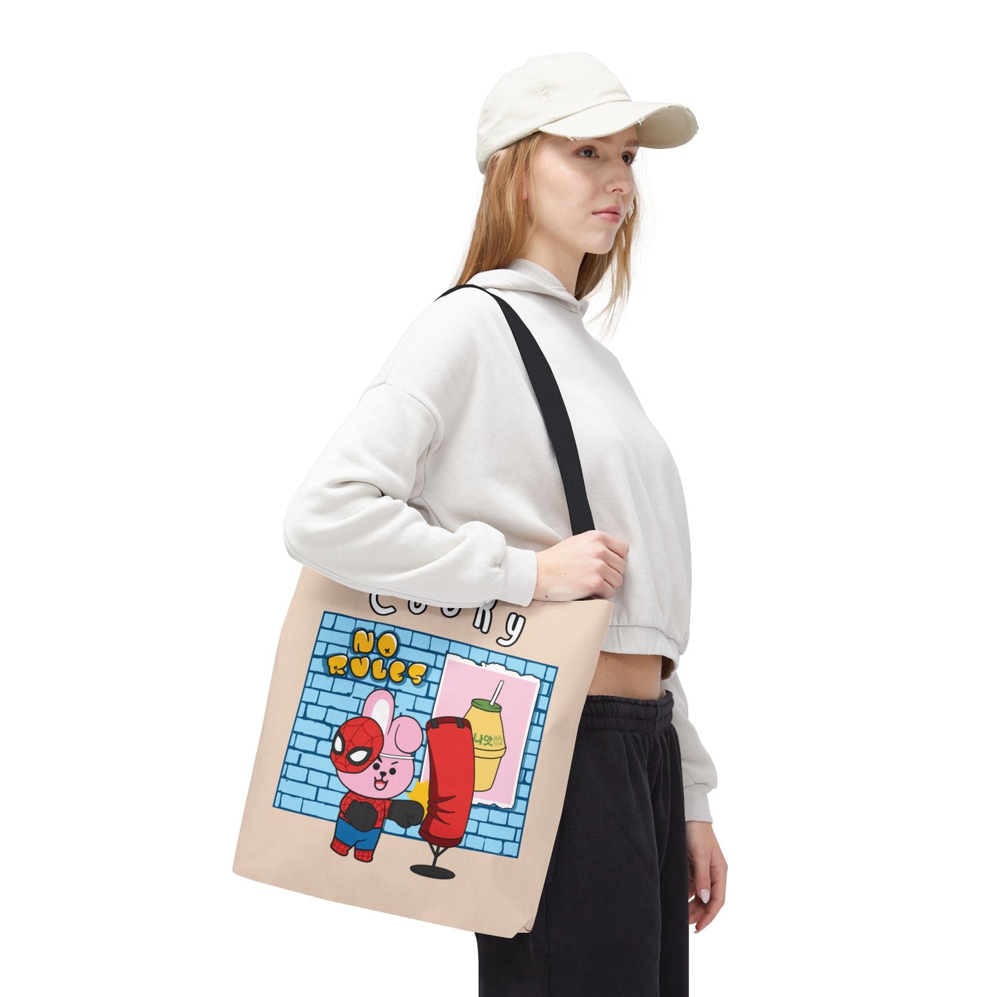 BT21 Cooky Beige Tote Bag Single Design