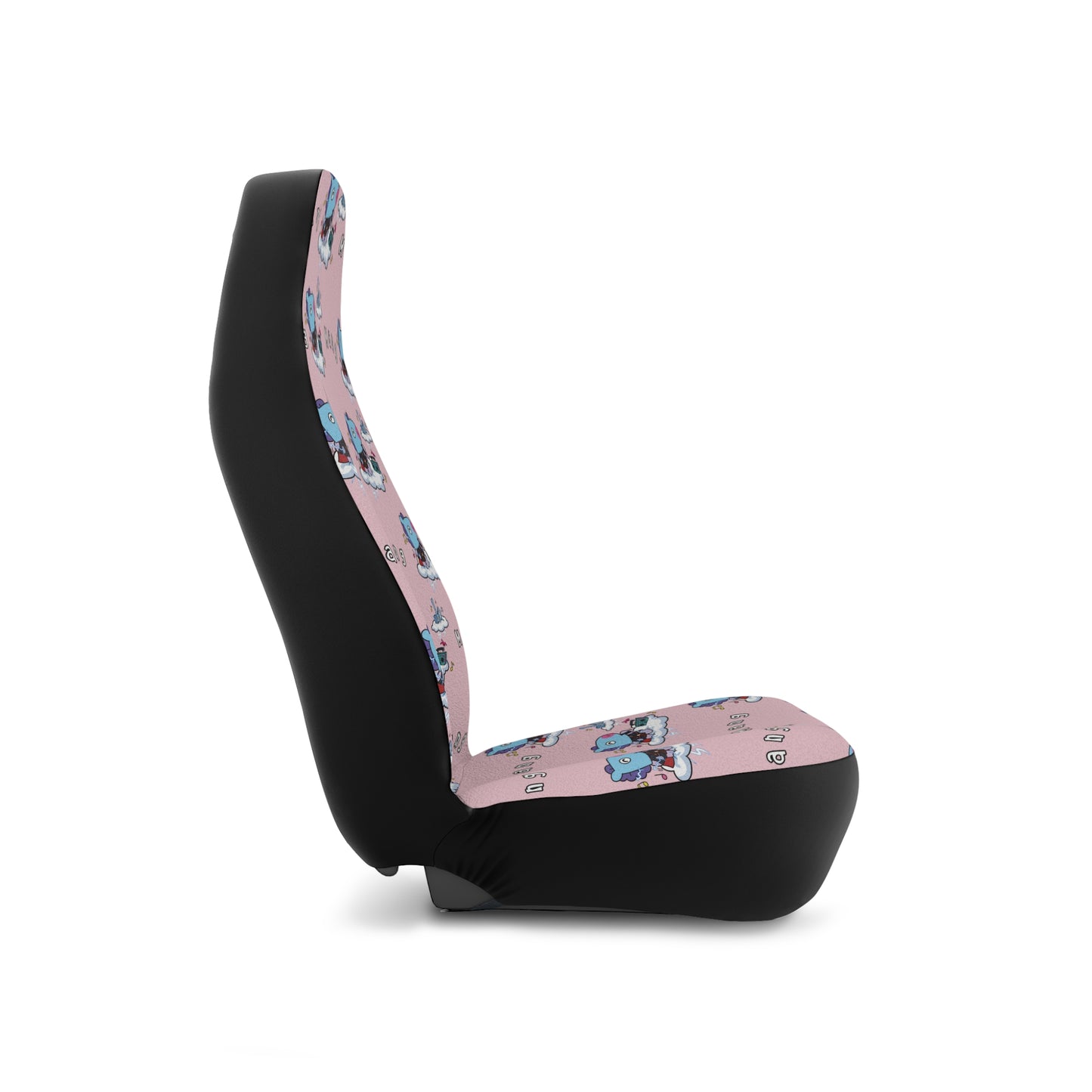 BT21 Mang Pink Car Seat Cover Pattern Design - Identical Set of 2