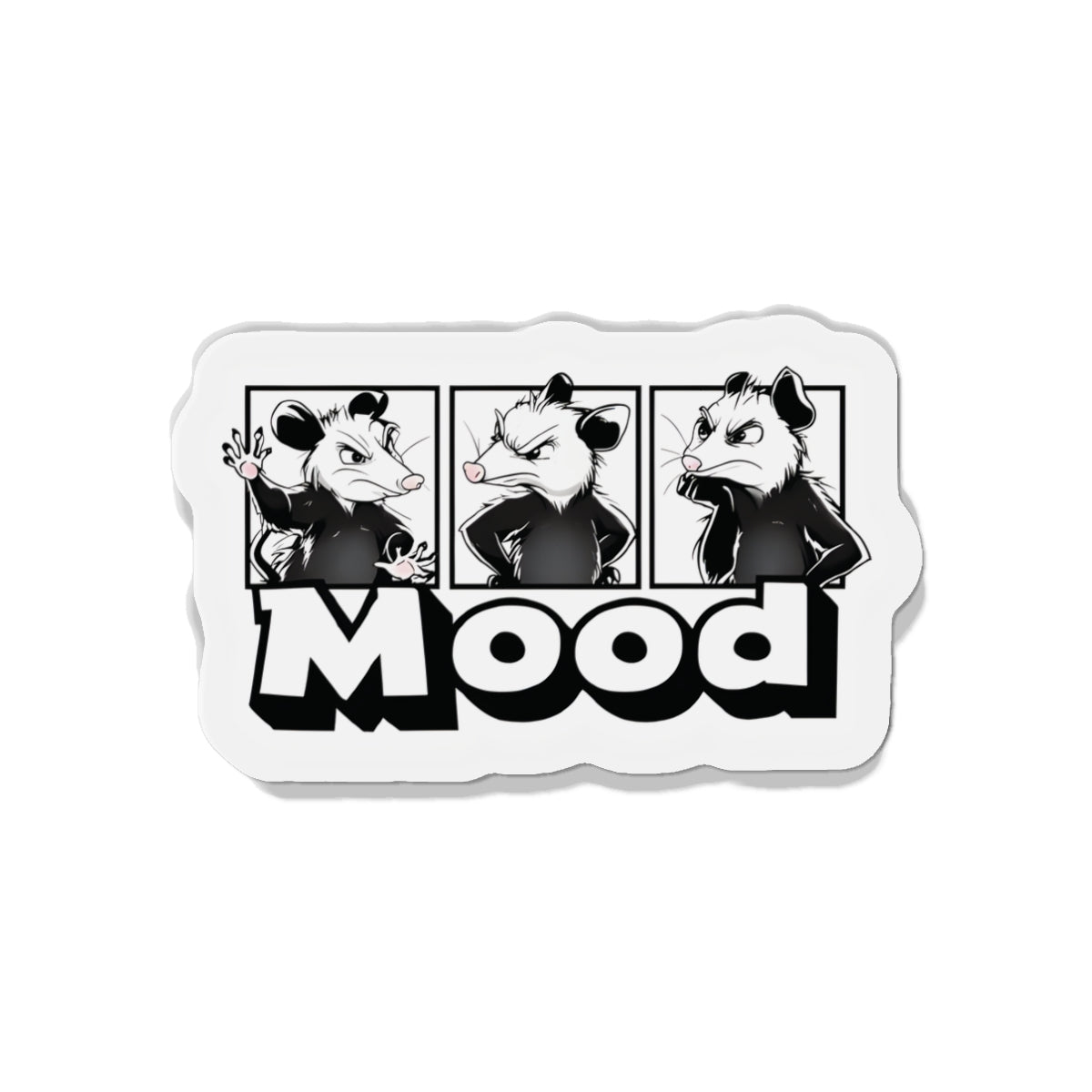 Possum Annoyed Mood Magnet - Funny & Relatable