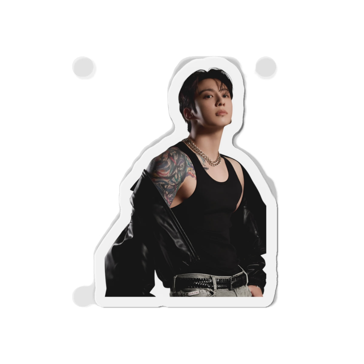 Jeon Jungkook Showing Off Tatoos Calvin Klein Photoshoot Magnet