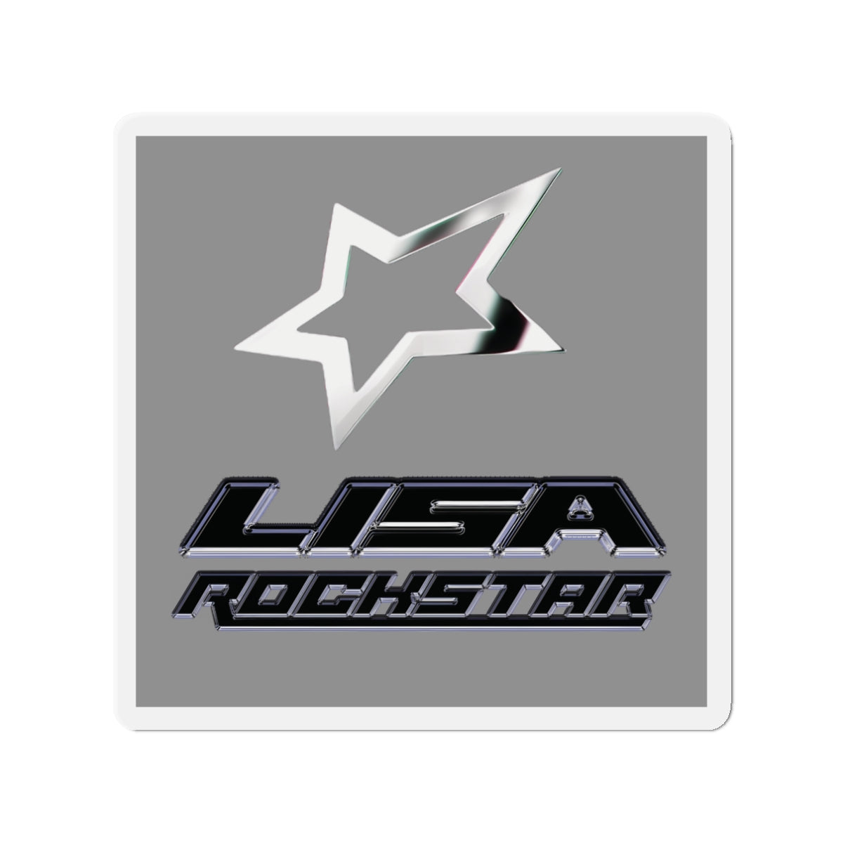Lalisa Lisa Manoban Rockstar Album Logo Magnet