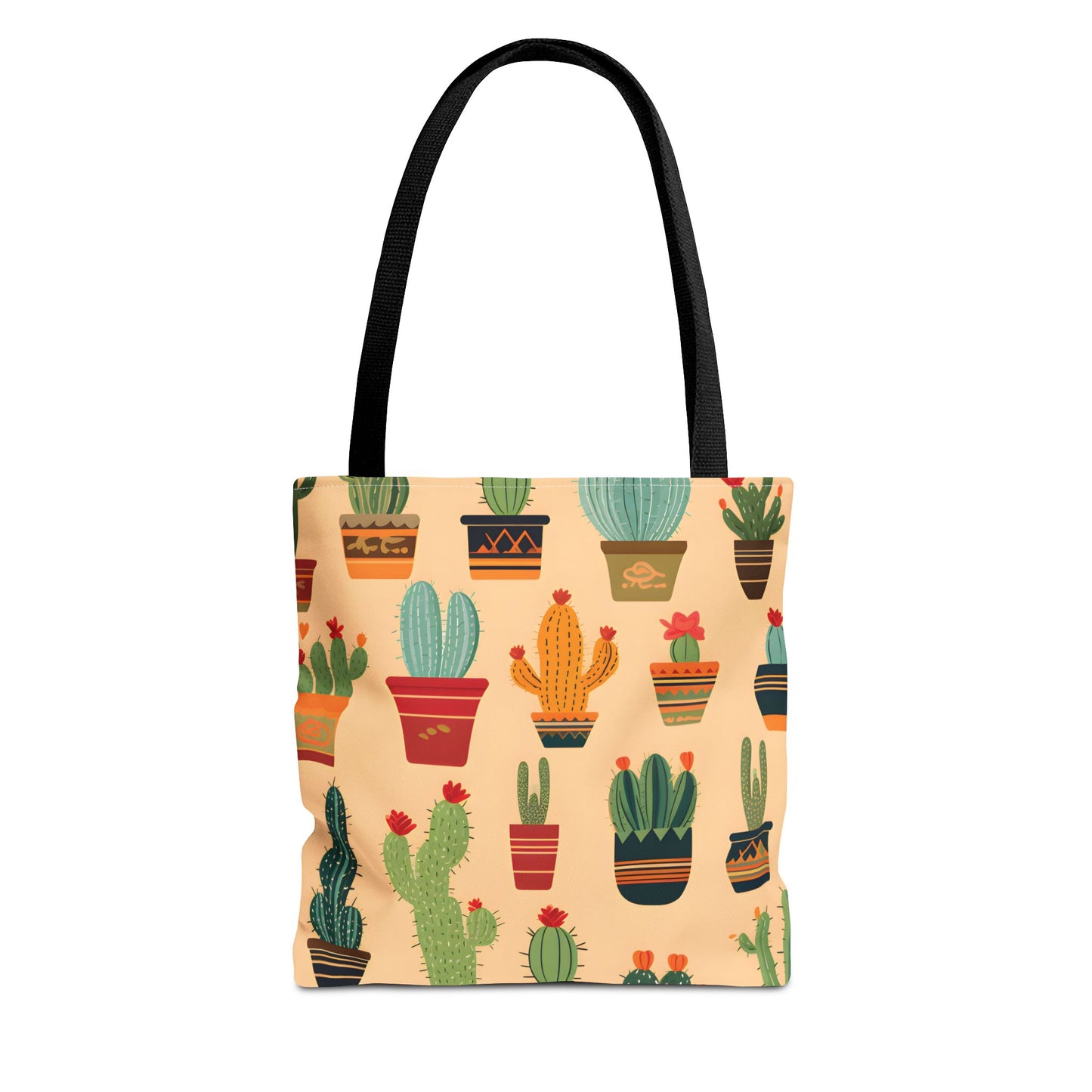 Cactus Pattern Tote Bag Design 4