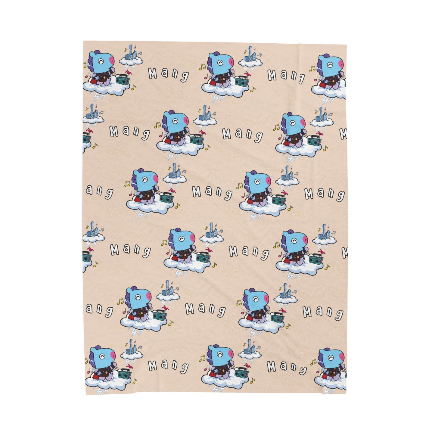 Beige Mang Blanket - BT21 Pattern Design