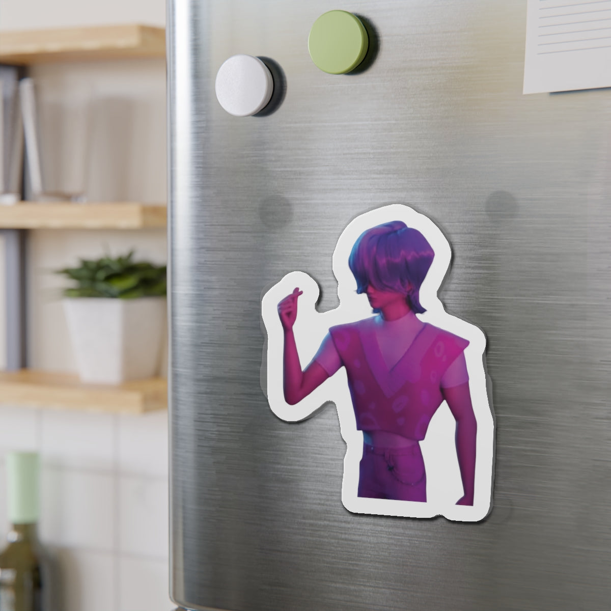 Kpop Demon Hunters Saja Boys Mystery Saja Finger Heart In Underworld Magnet